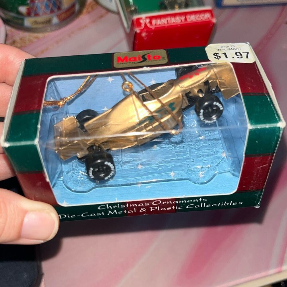 2000 Maisto INDY CAR Die Cast Metal & Plastic Christmas Ornament